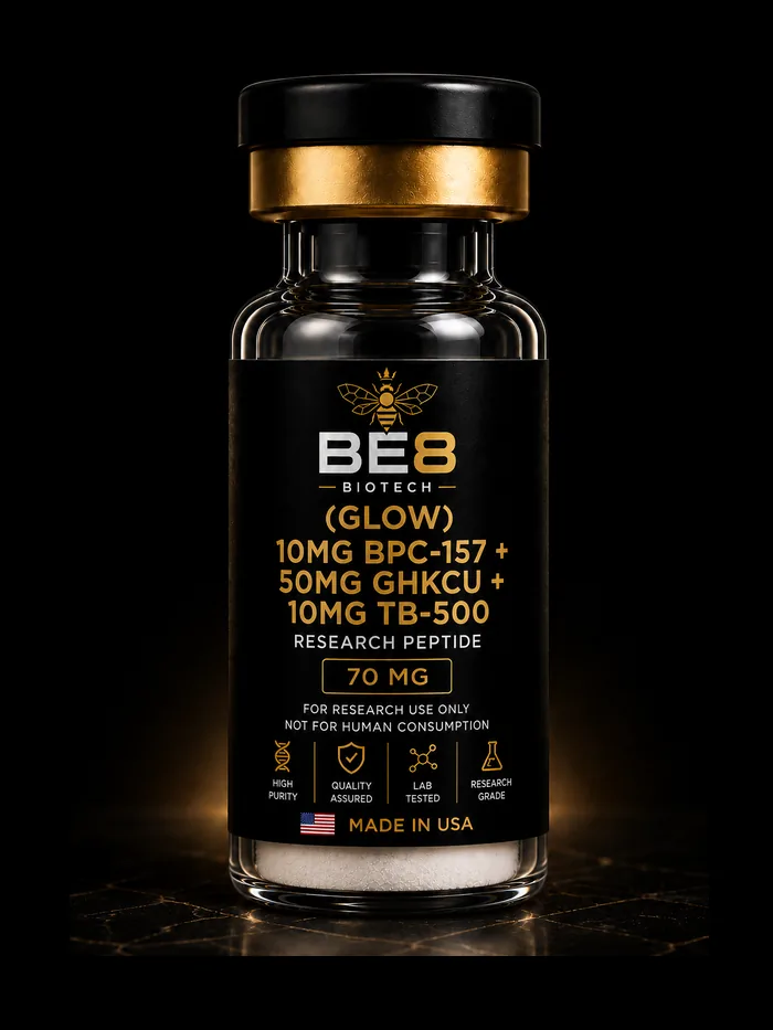 GLOW | 10mg BPC-157 + 50mg GHKCU + 10mg TB-500 | (70mg)